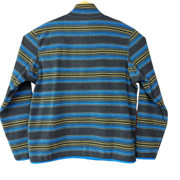 Duluth Trading Sweater Men's Large Blue Aztec Fleece 1/4 Zip Mock Neck Pullover - Picture 4 of 4